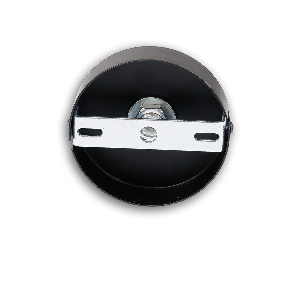 Deckenbaldachin rund, schwarz, für Kabel bis 9,8 mm – ISOLED
