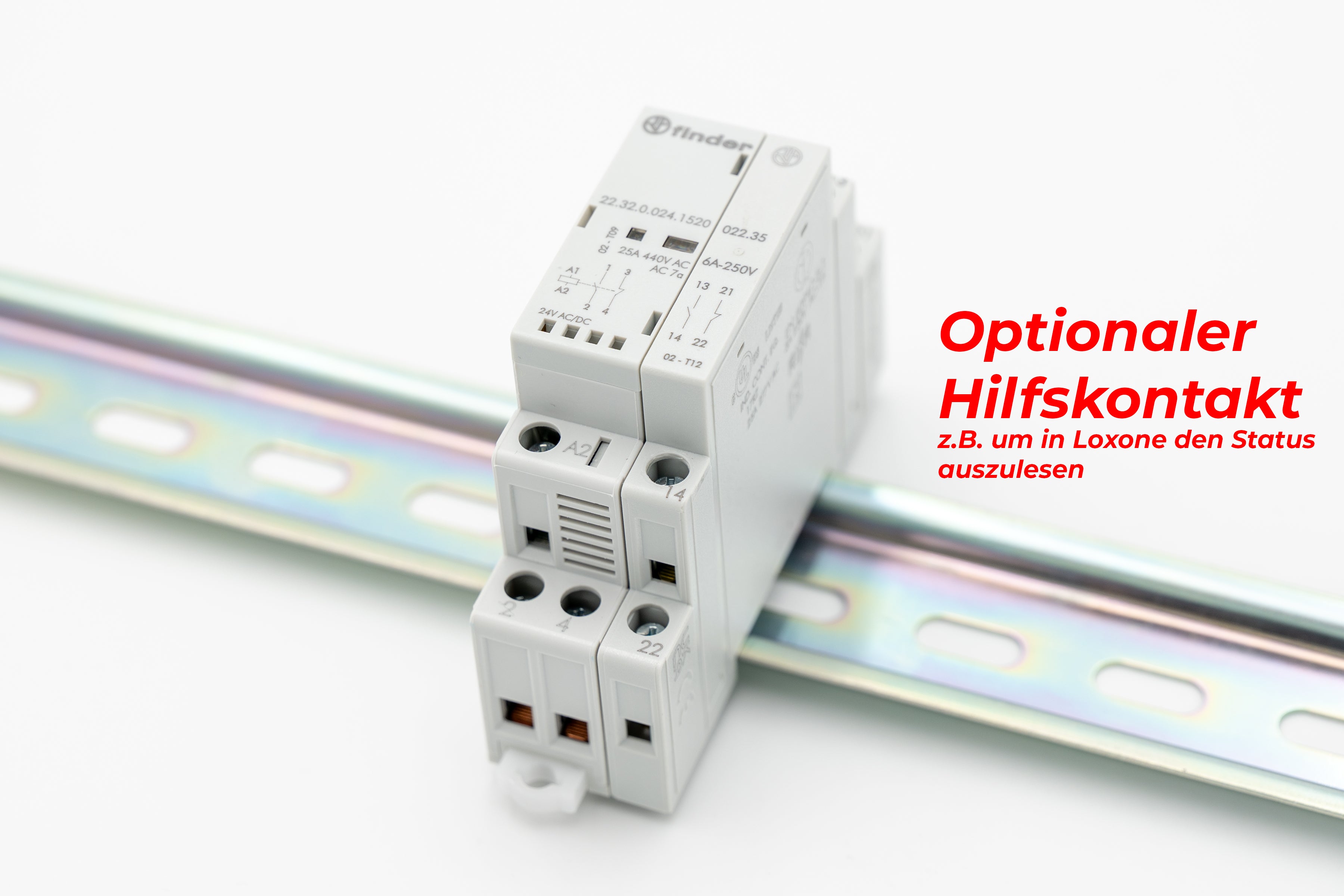 Finder Koppelrelais 24V für hohe Einschaltströme (z.B. LED Leuchten)