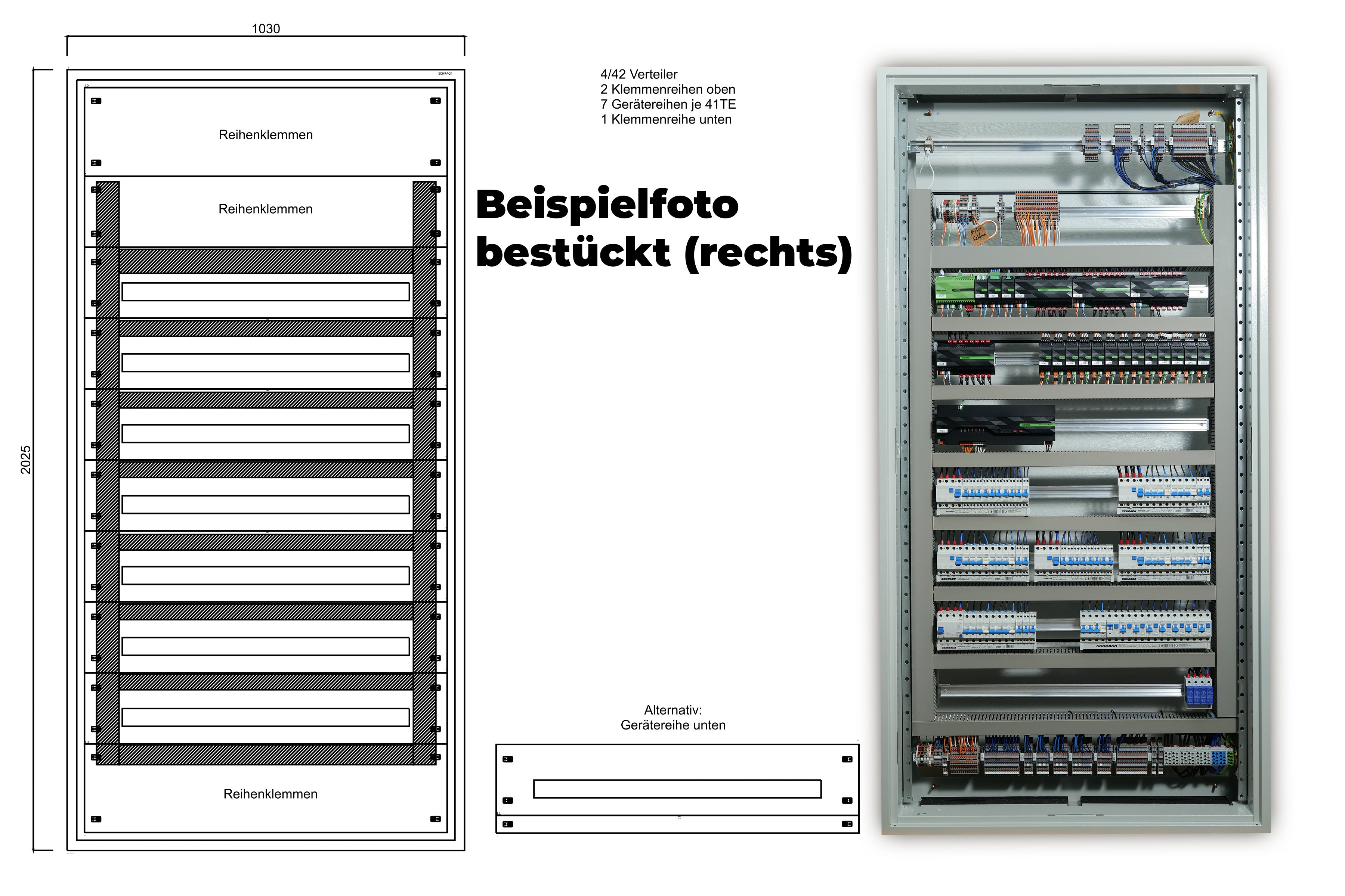 Standardverteiler Leergehäuse 294TE (336TE)