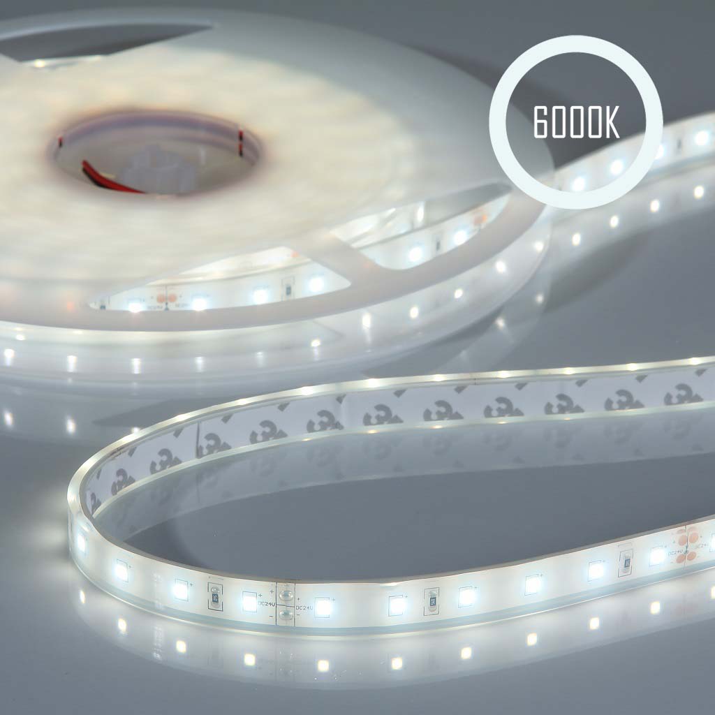 Flex Stripe 24V, 14.4W, 6000K, CRI90, 60LED, IP68, 12,5mm