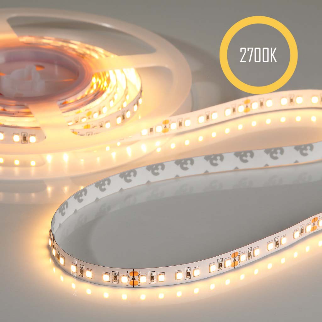 Flex Stripe 24V, 14.4W, 2700K, CRI90, 120LED, IP20, 10mm