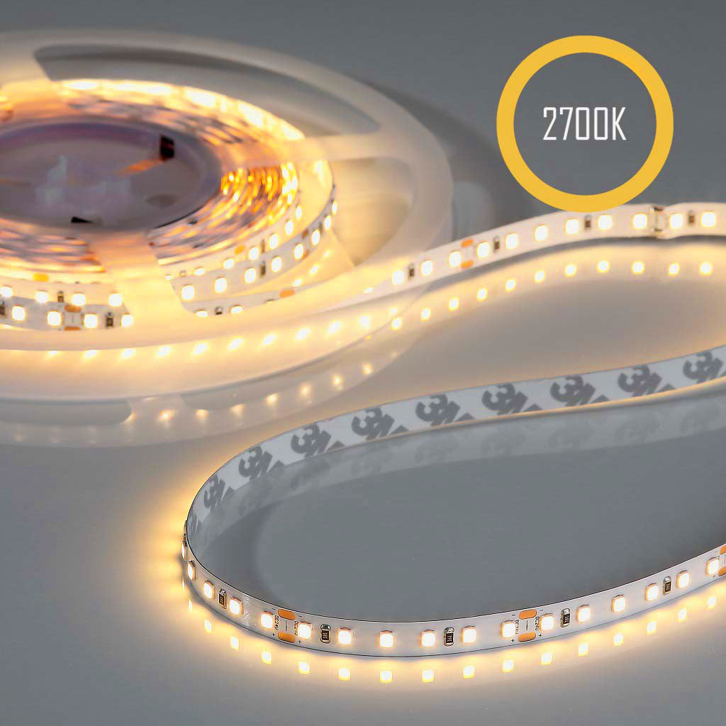 Flex Stripe 24V, 4.8W, 2700K, CRI90, 60LED, IP20, 8mm