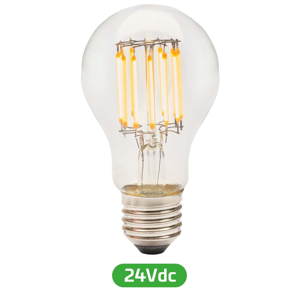 LED-Filament 24V, 8W, 2700K, E27