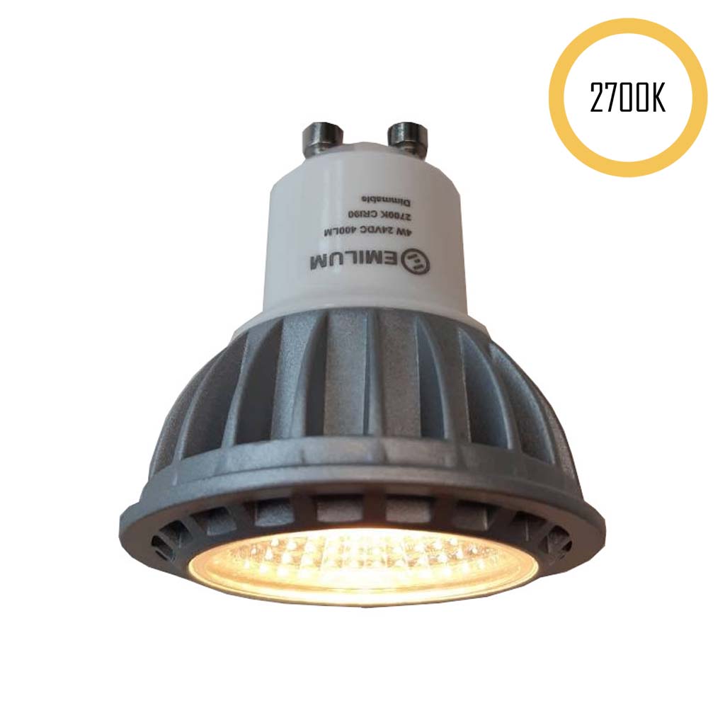 LED-Retrofit-Spot, 24V, 4W, 2700K, GU10