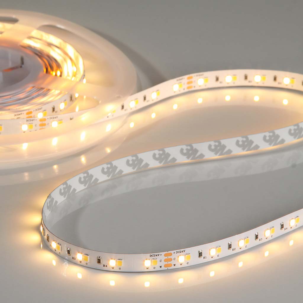 Flex Stripe 24V, 19.2W, 2200K/5700K, CRI90, 60LED, IP20, 10mm