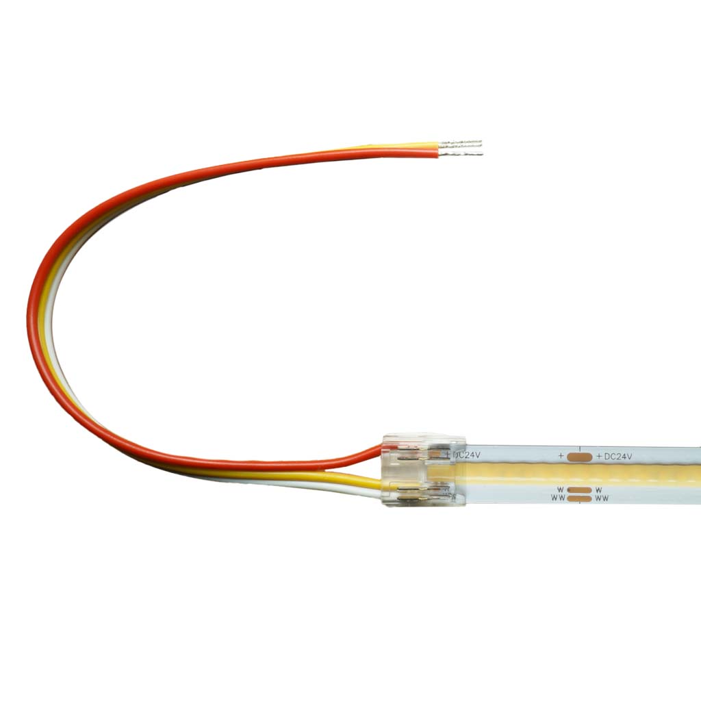 LED Verbinder, 3-polig, 10mm, LED-Anschlusskabel, COB, CCT