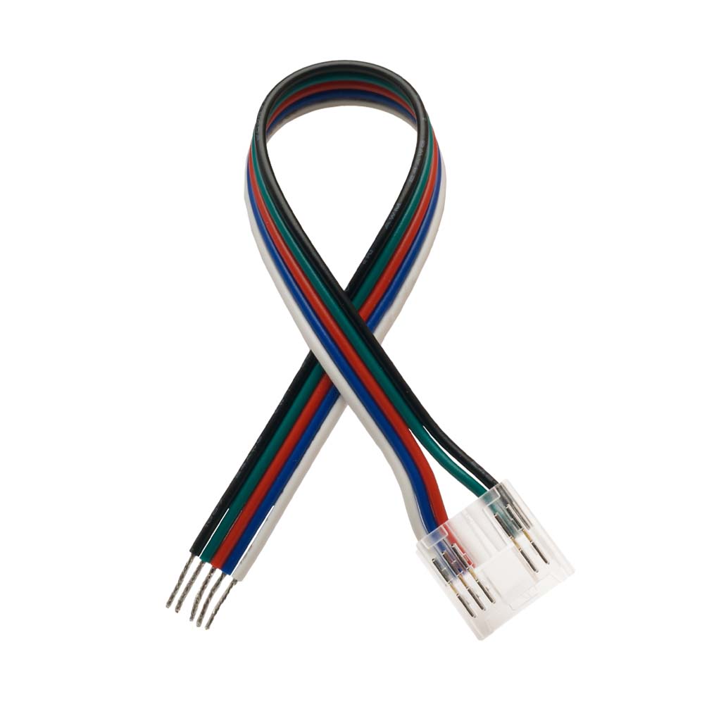 LED Verbinder, 5-polig, 12mm, LED-Anschlusskabel, COB, RGBW