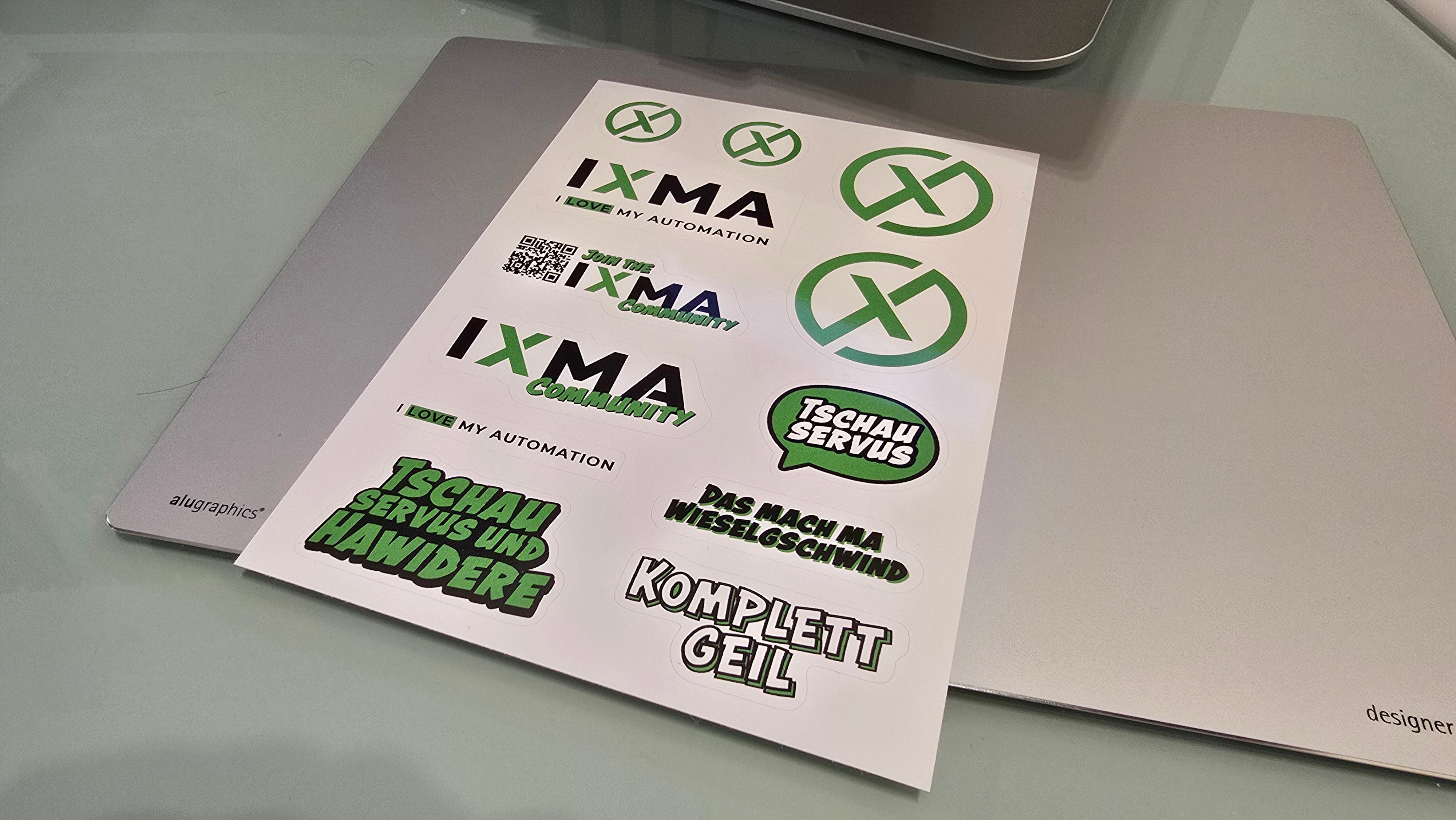 IXMA Community Sticker Bogen