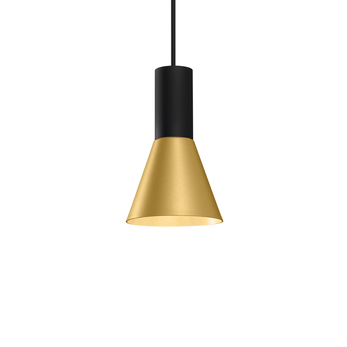 ODREY CEILING SUSP 1.3 Loxone in Mattschwarz / Gold