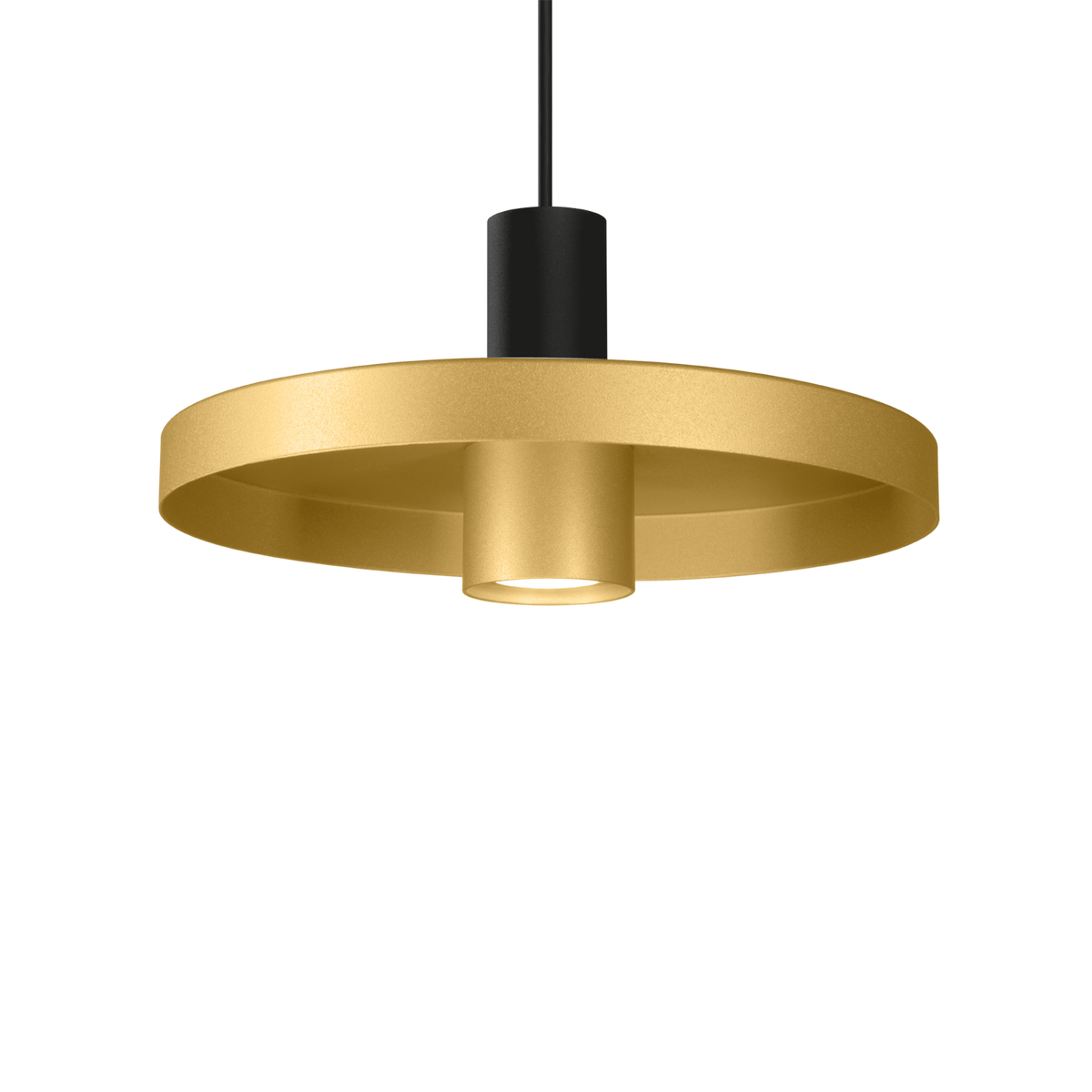 ODREY CEILING SUSP 1.2 Loxone in Mattschwarz / Gold