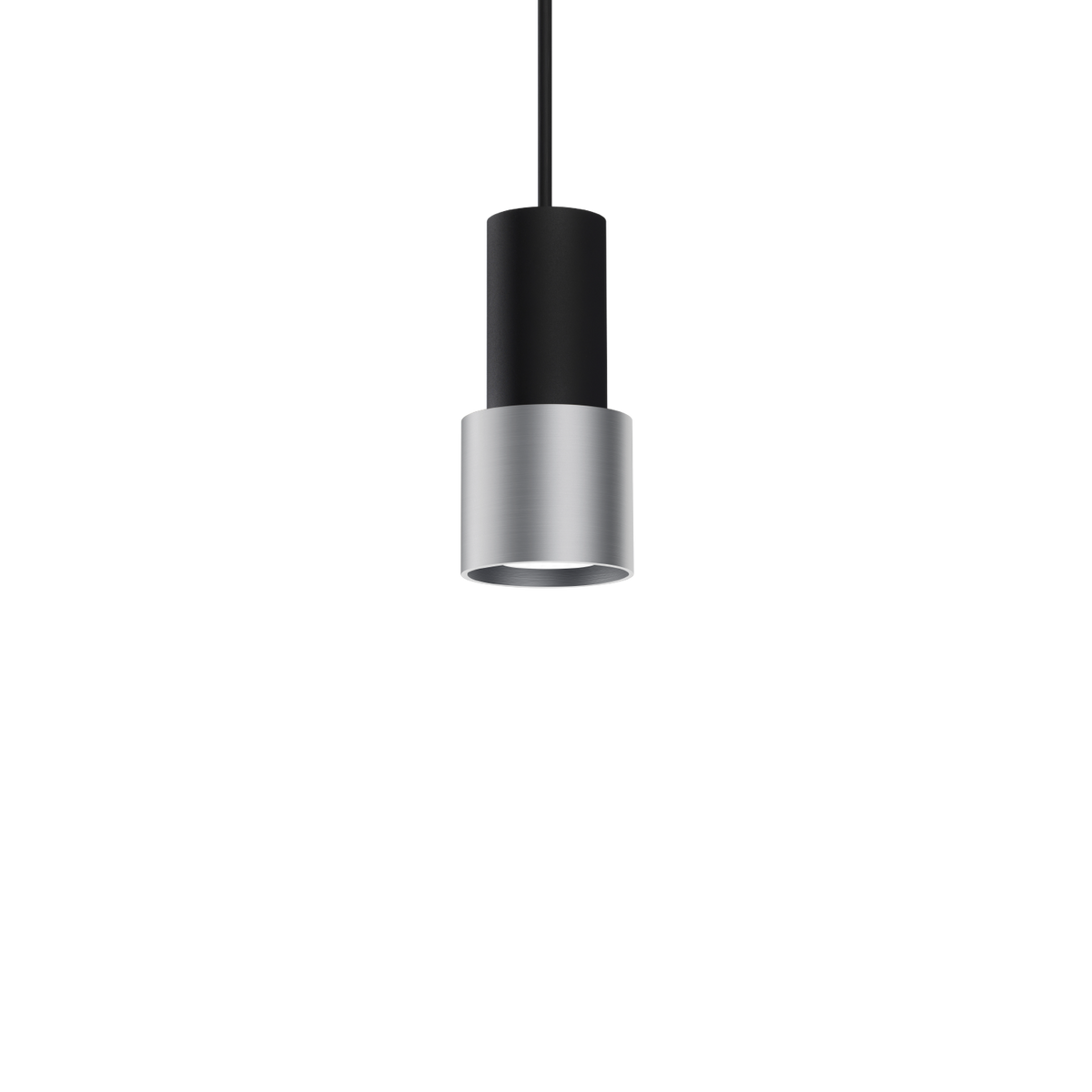 ODREY CEILING SUSP 1.1 Loxone in Mattschwarz / Aluminium