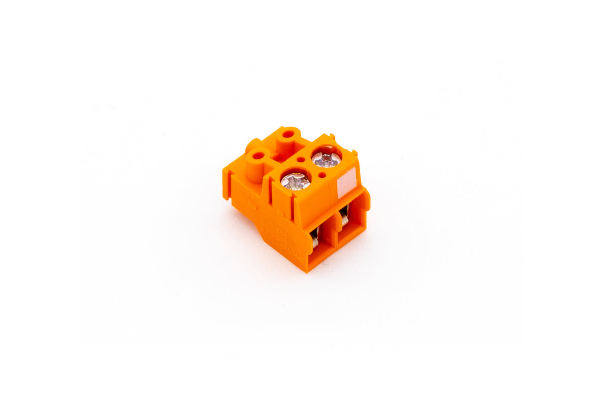 Schraubklemme Top Orange 2-fach