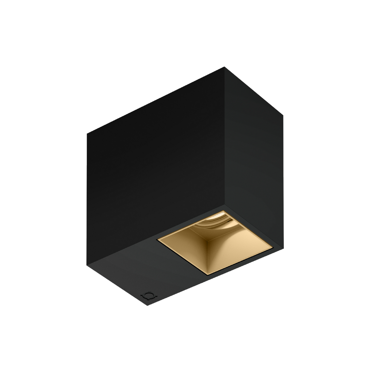 PLANO CEILING SURF 1.0 Loxone in Mattschwarz / Champagner