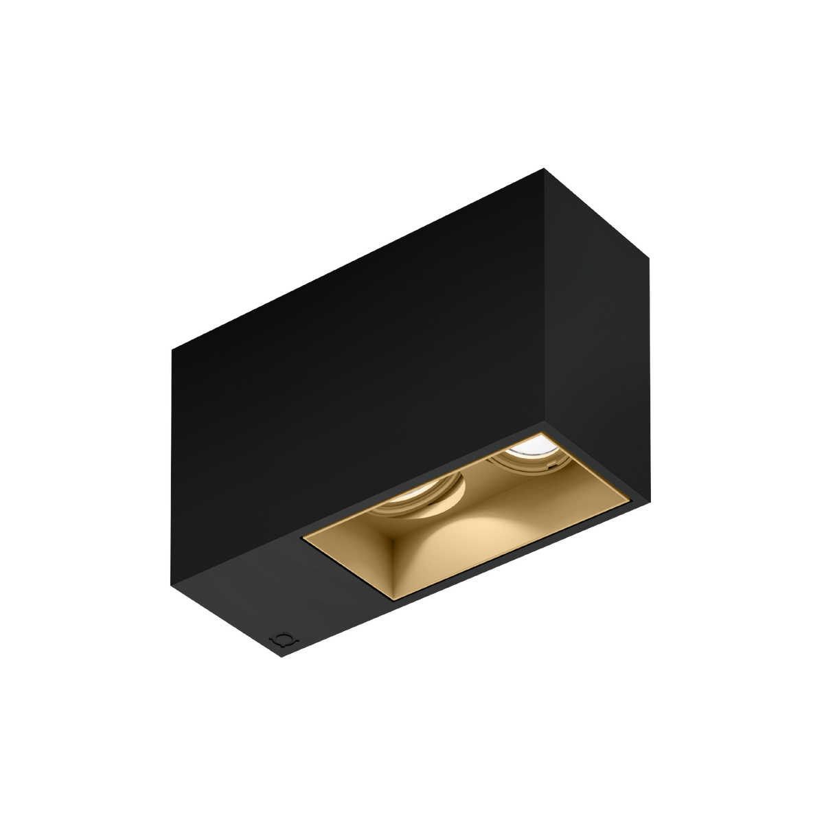 PLANO CEILING SURF 2.0 Loxone in Mattschwarz / Champagner