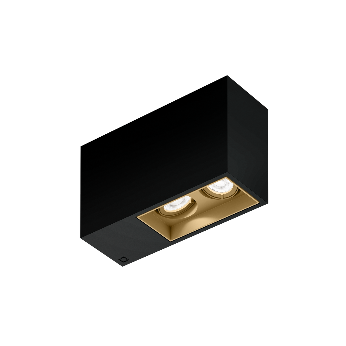 PLANO PETIT CEILING SURF 2.0 Loxone in Mattschwarz / Champagner