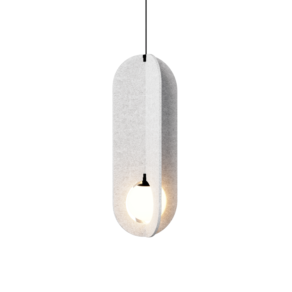 SOLLI COCOON CEILING SUSP 1.0 Loxone in Marble Grey
