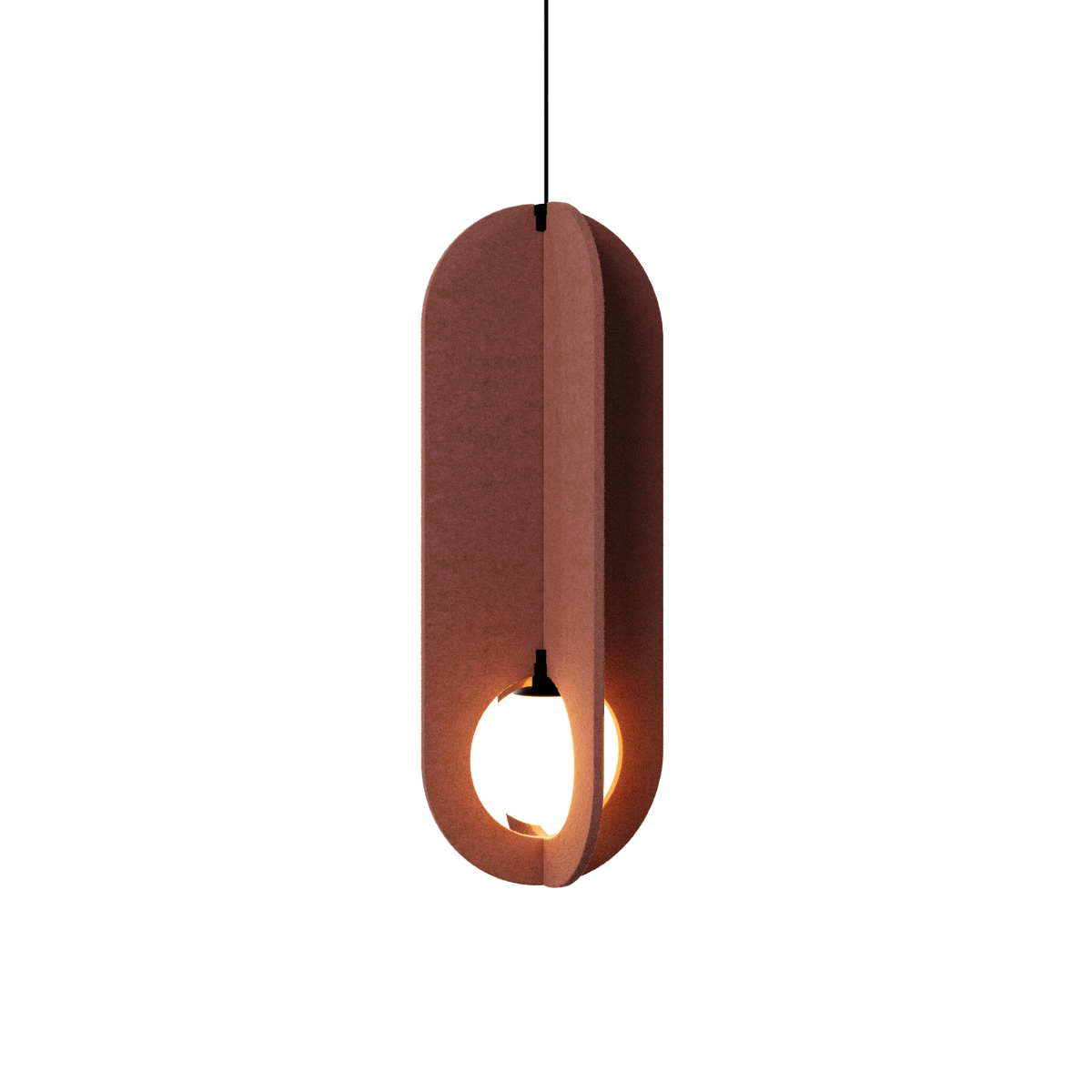 SOLLI COCOON CEILING SUSP 1.0 Loxone in Oxide Red