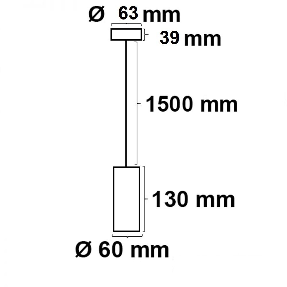 Pendelleuchte 130 GU10, rund, exkl. Leuchtmittel