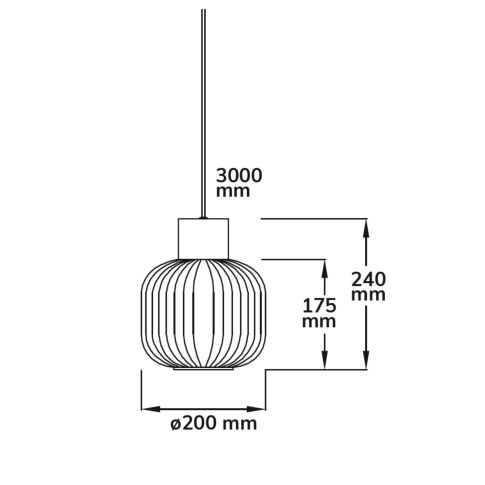 Pendelleuchte Infinity White Glass E27 Ø 20 cm