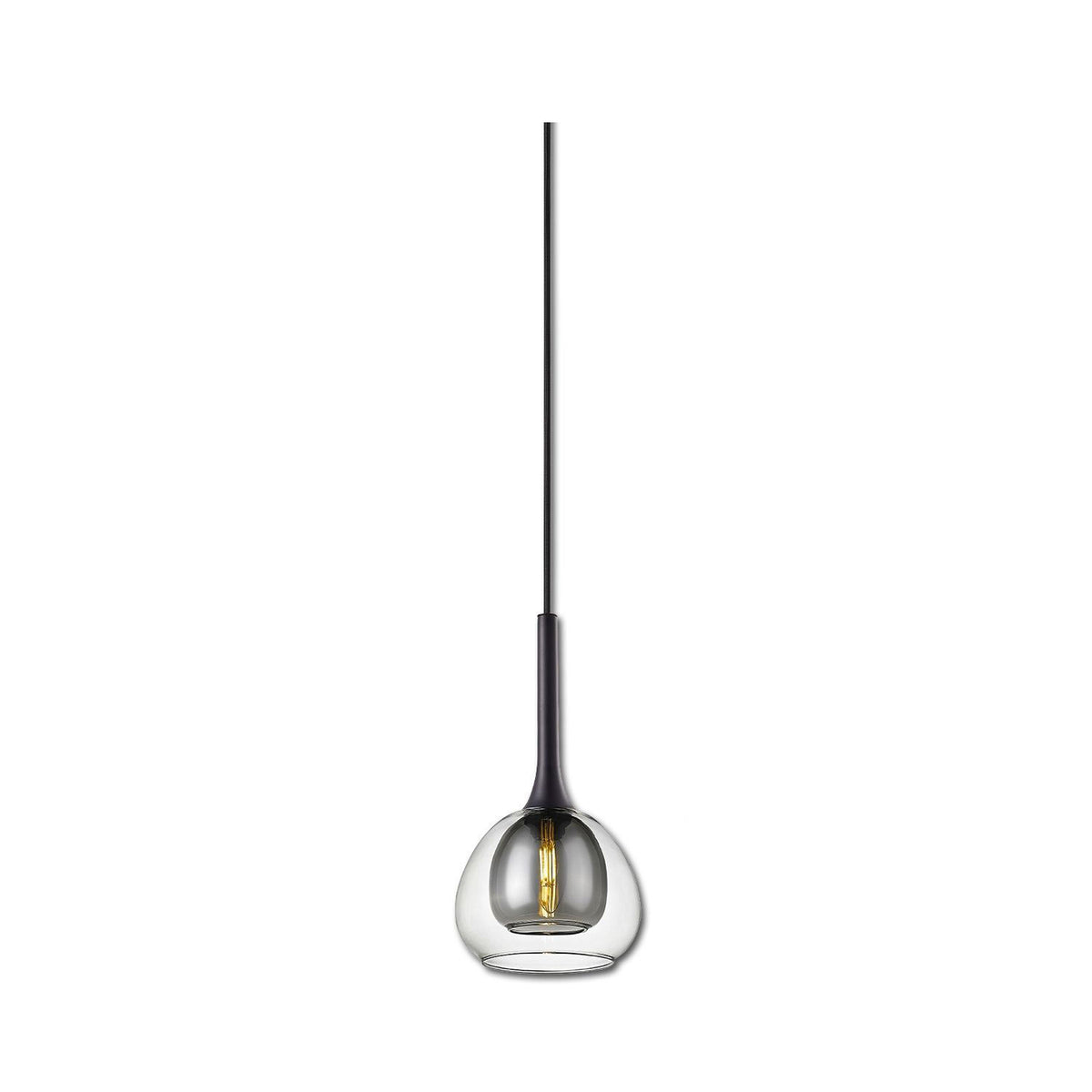 Pendelleuchte Infinity Clear Black E14 Ø 16,5 cm