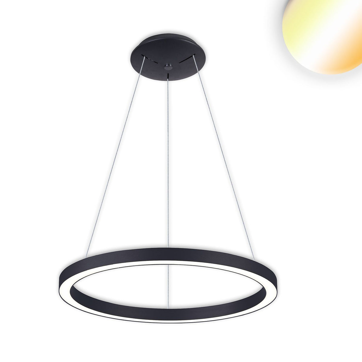 LED Hängeleuchte Circle 580 weiß, 48W, rund, ColorSwitch 3000|3500|4000K, dimmbar
