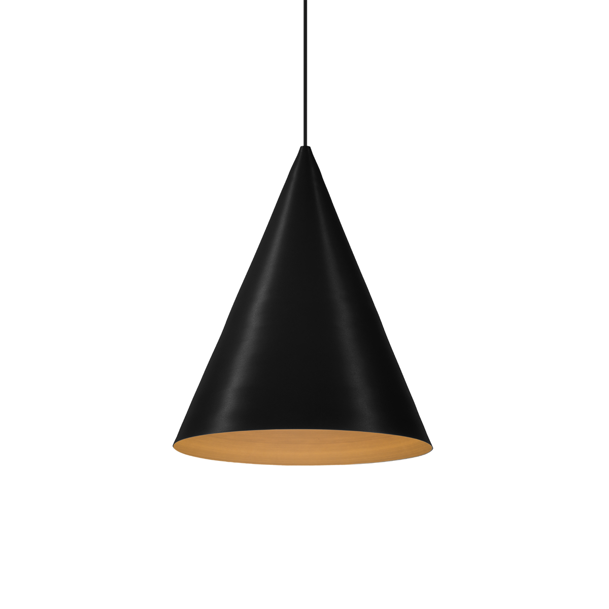 DINOR CEILING SUSP 1.0 Loxone in Mattschwarz / Gold