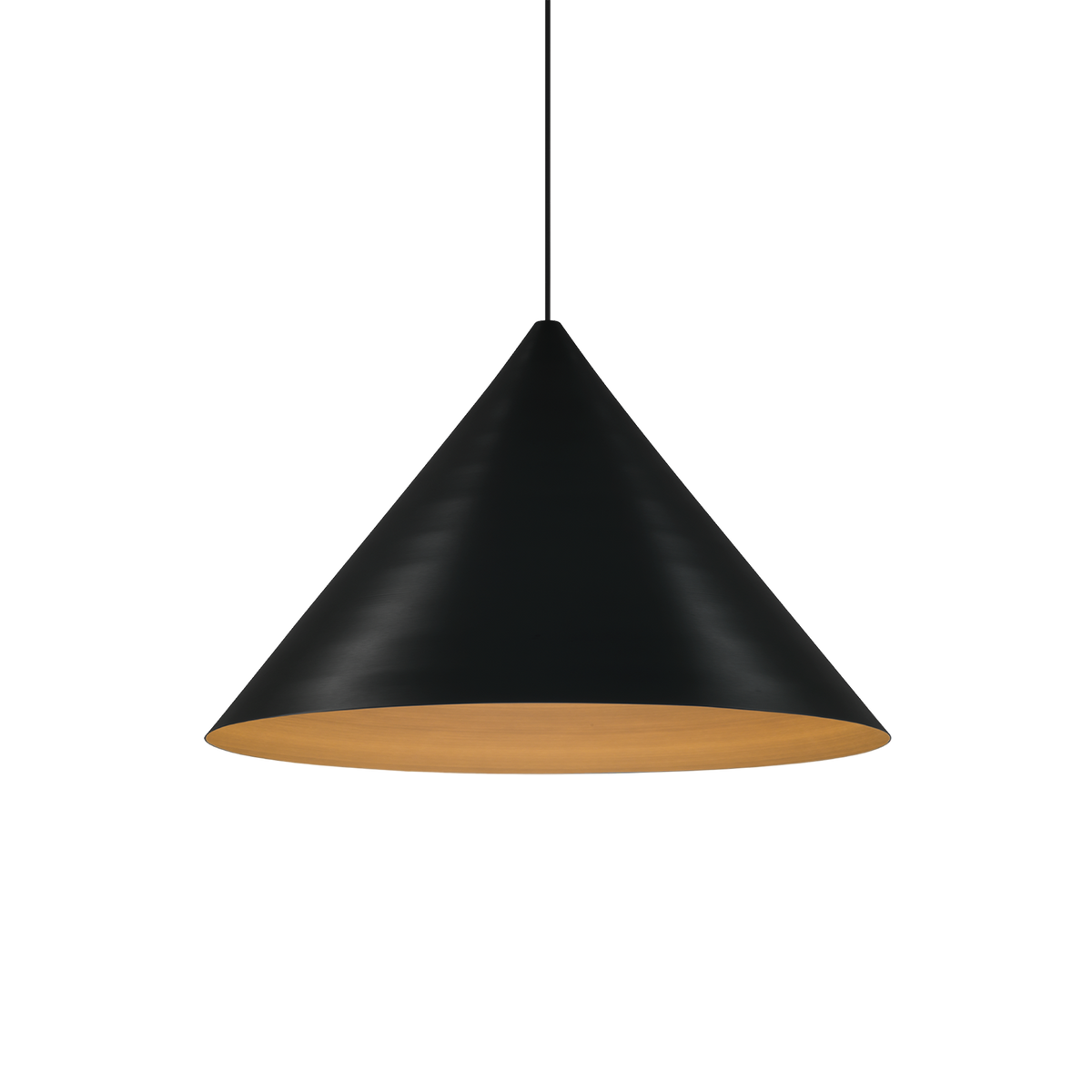 DINOR CEILING SUSP 2.0 Loxone in Mattschwarz / Gold
