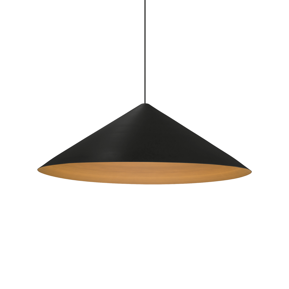 DINOR CEILING SUSP 3.0 Loxone in Mattschwarz / Gold