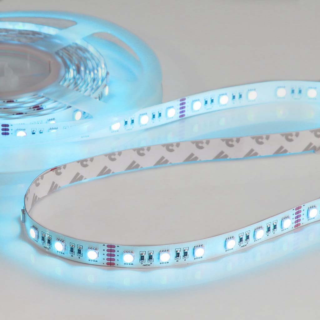Flex Stripe 24V, 19.2W, RGBW/2700K, CRI90, 60LED, IP20, 12mm