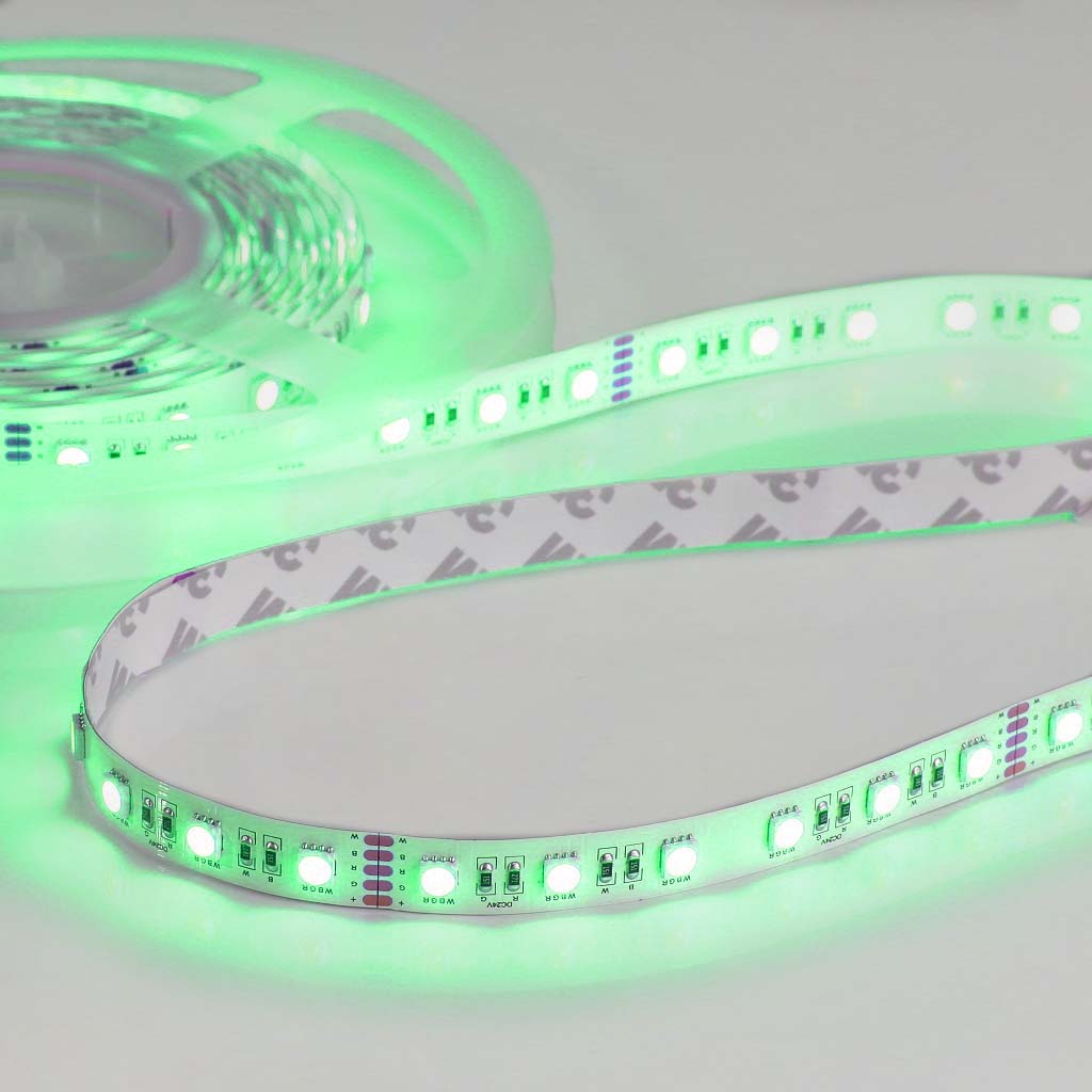 Flex Stripe 24V, 19.2W, RGBW/2700K, CRI90, 60LED, IP20, 12mm