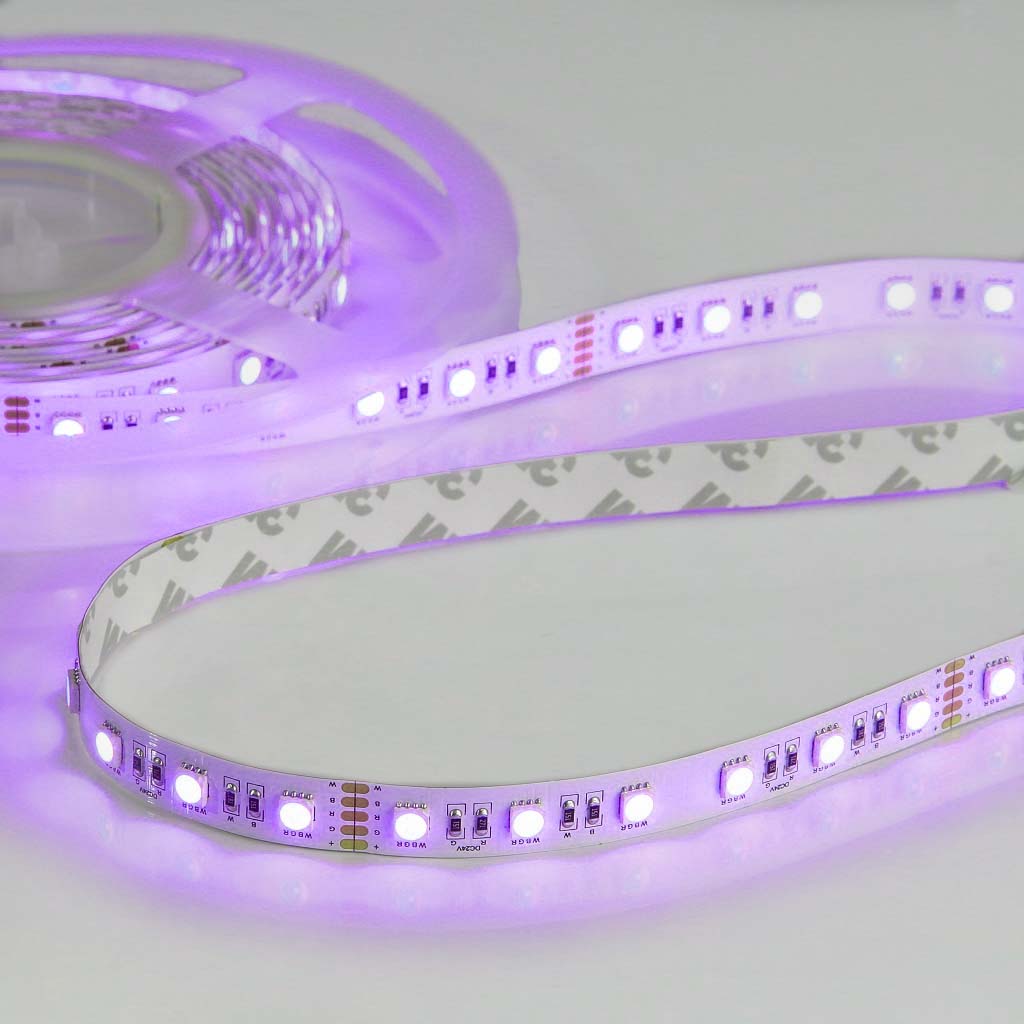 Flex Stripe 24V, 19.2W, RGBW/2700K, CRI90, 60LED, IP20, 12mm