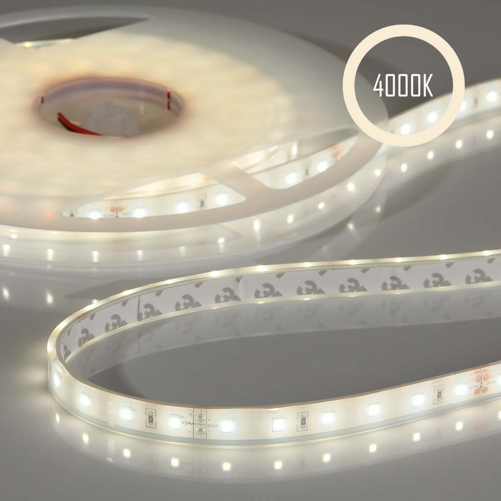 Flex Stripe 24V, 14.4W, 4000K, CRI90, 60LED, IP68, 12,5mm