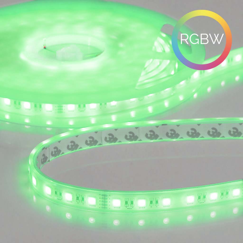 Flex Stripe 24V, 19.2W, RGBW/2700K, CRI90, 60LED, IP68, 14,5mm