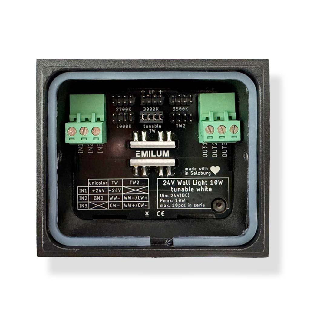 LED-Wandleuchte 24V, 10W, Tunable White, CRI90, IP54