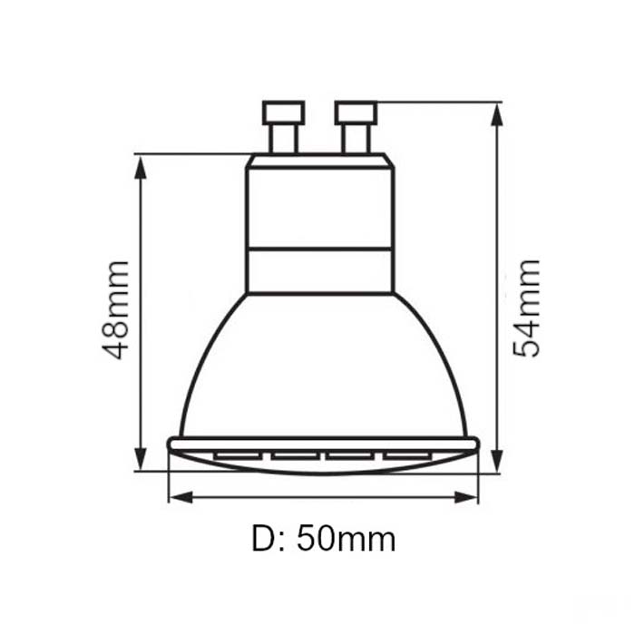 LED-Retrofit-Spot, 24V, 4W, 2700K, GU10