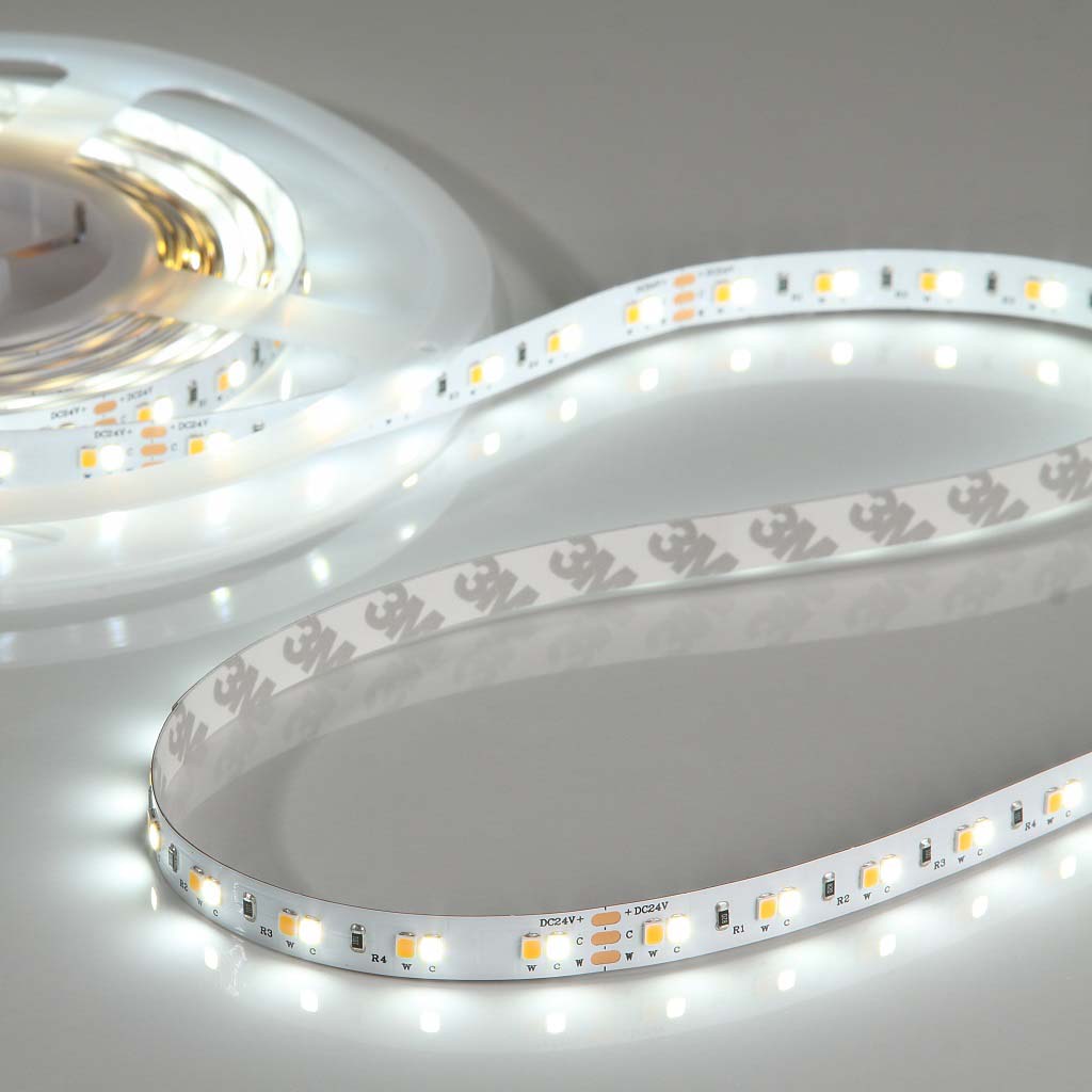 Flex Stripe 24V, 19.2W, 2200K/5700K, CRI90, 60LED, IP20, 10mm