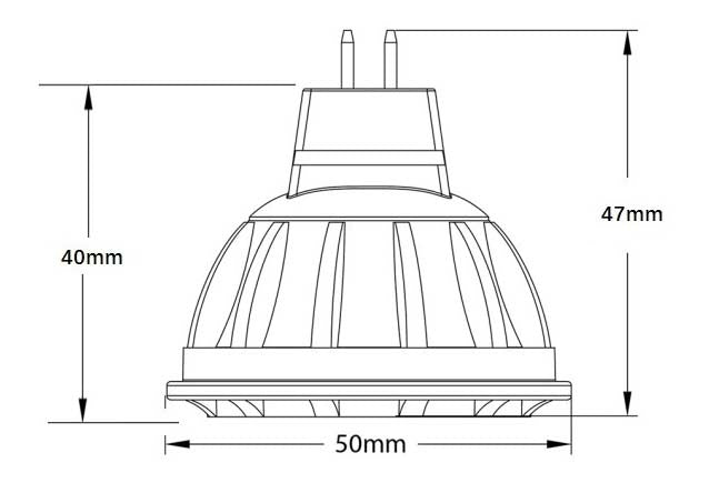 LED-Retrofit-Spot, 24V, 4W, 2700K, MR16 (GU5.3)
