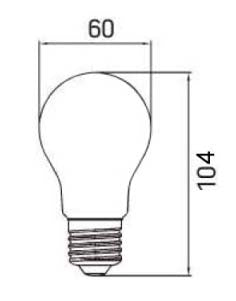 LED-Filament 24V, 8W, 3000K, E27