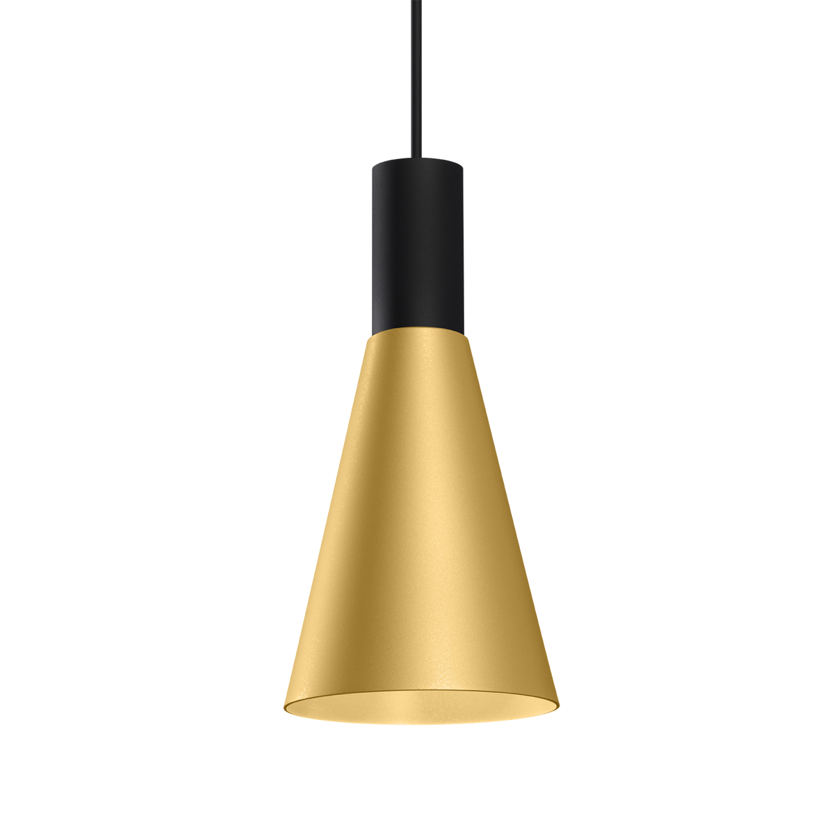 ODREY CEILING SUSP 1.5 Loxone in Mattschwarz / Gold