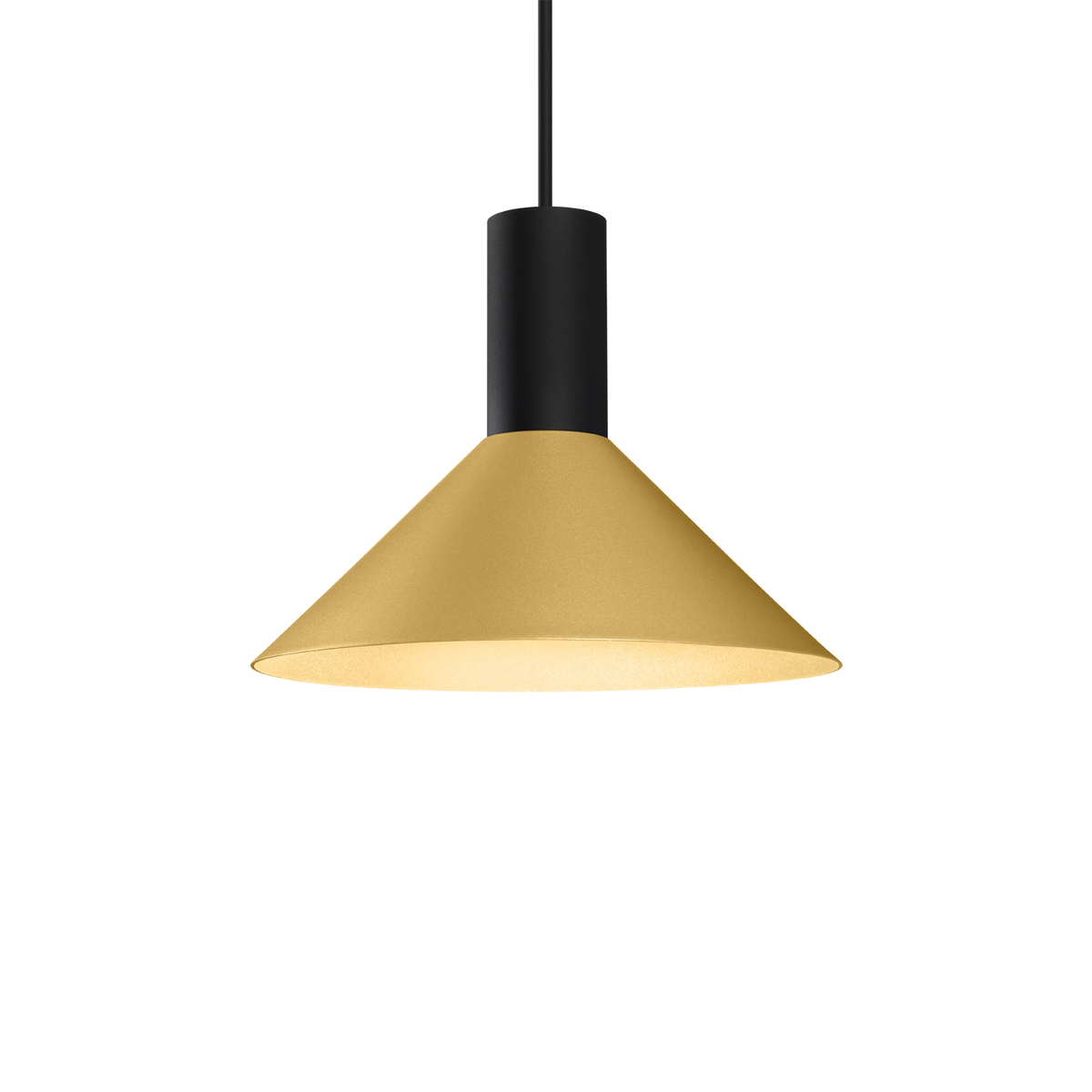 ODREY CEILING SUSP 1.6 Loxone in Mattschwarz / Gold