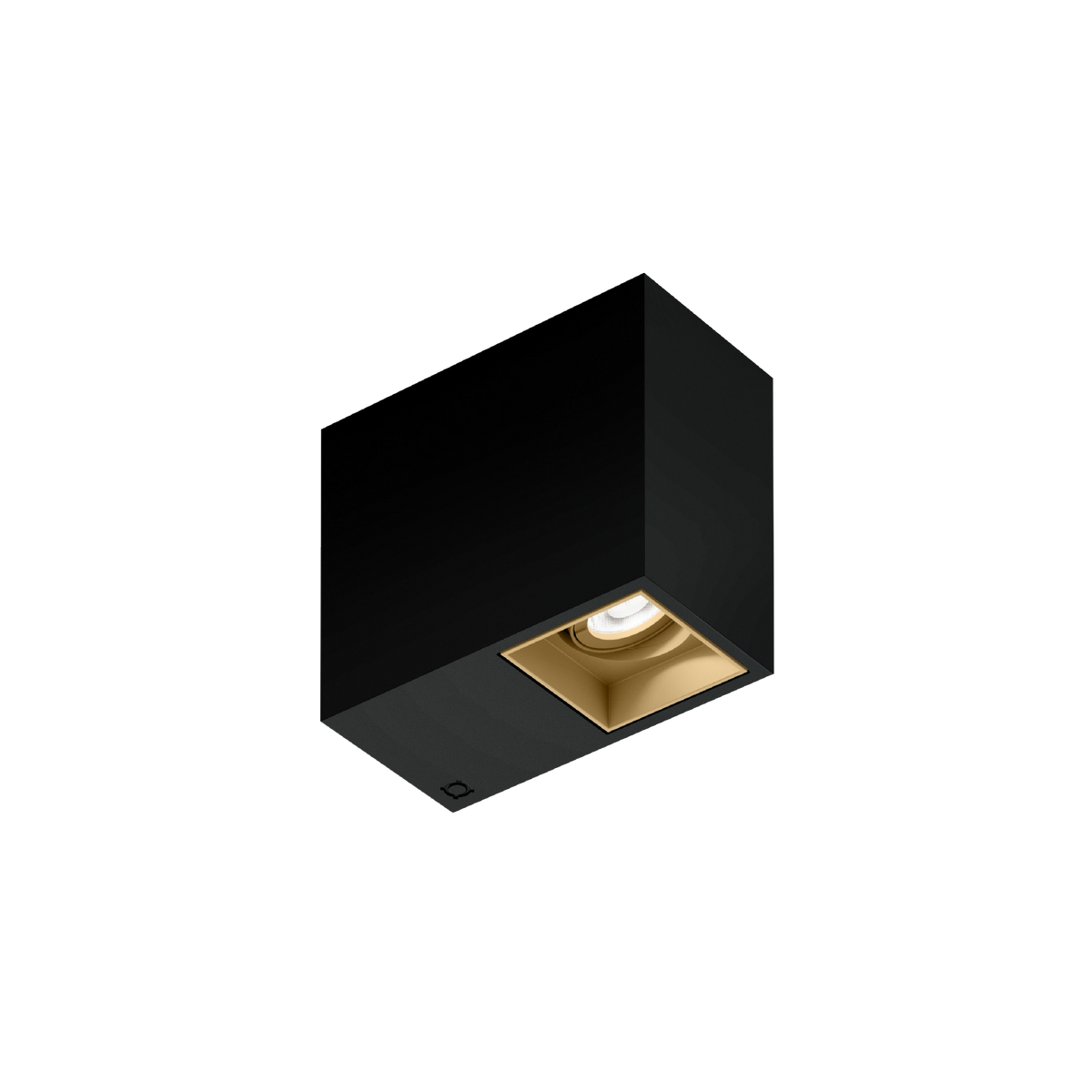 PLANO PETIT CEILING SURF 1.0 Loxone in Mattschwarz / Champagner