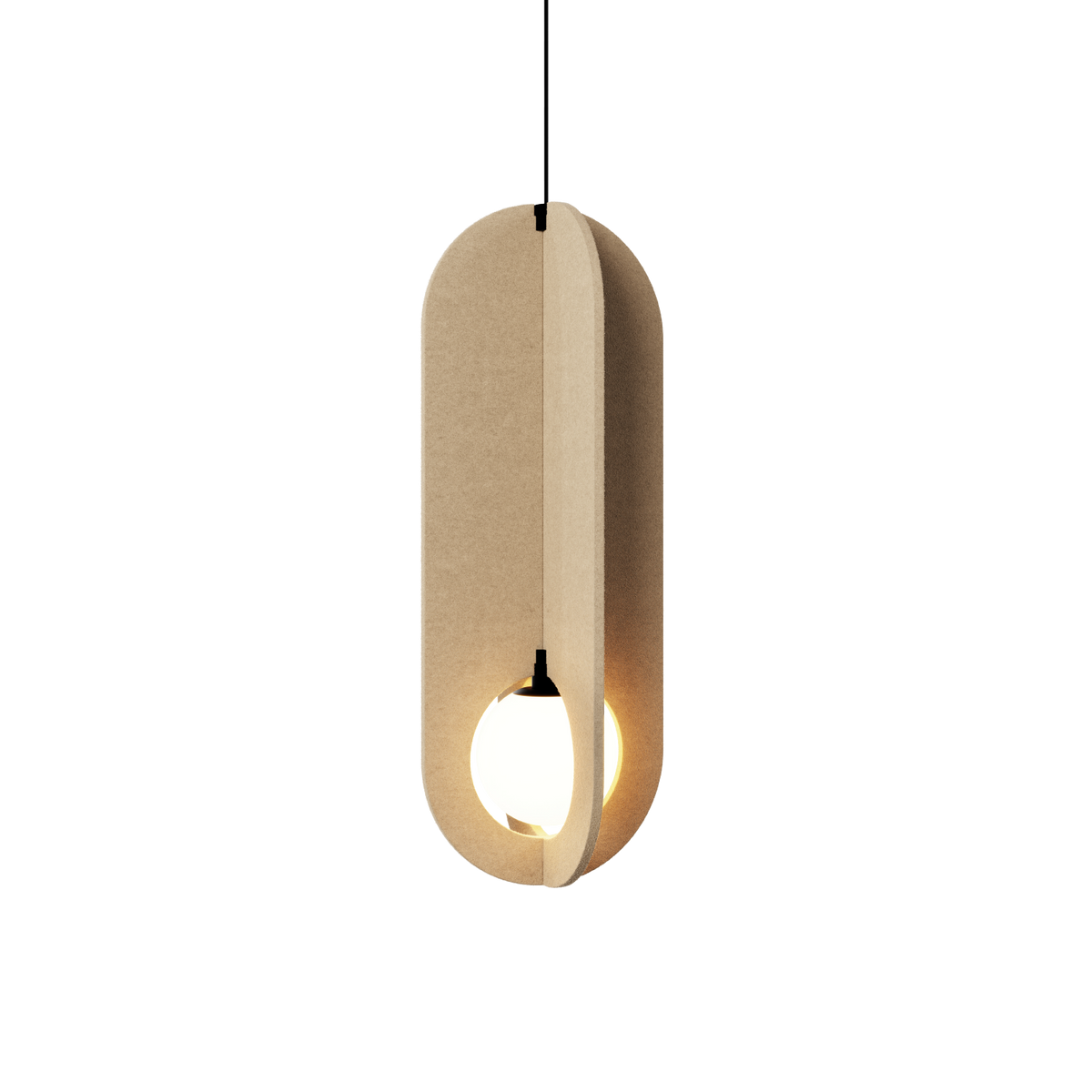 SOLLI COCOON CEILING SUSP 1.0 Loxone in Limestone